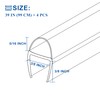EAISMON Frameless Shower Door Seal Strip 4 Pack x 39