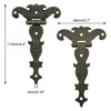 INCREWAY Antique Hinges,6PCS Bronze Decorative Retro Carved Hinge Cabinet Hinges