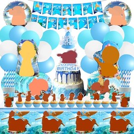 100 Piece Luftballons, Geburtstagsdeko, Partygeschirr, Party Tableware Set,Thema Party Dekorationen, Partei Dekoration Set für Kindergeburtstag, Tischdeko Party