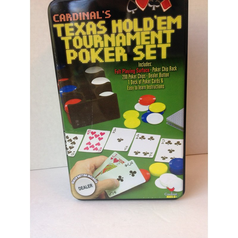 Texas Hold 'Em Set in Tin