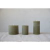 Creative Co-Op Unscented Pleated Pillar Candle