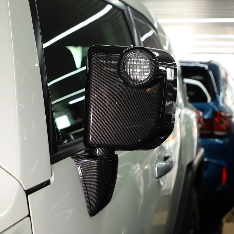 momocar Carbon Fiber Car Side Rearview Mirror Cover Trim Fit
