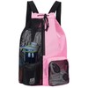 WANDF Swim Bag Mesh Drawstring Backpack with Wet Pocket for