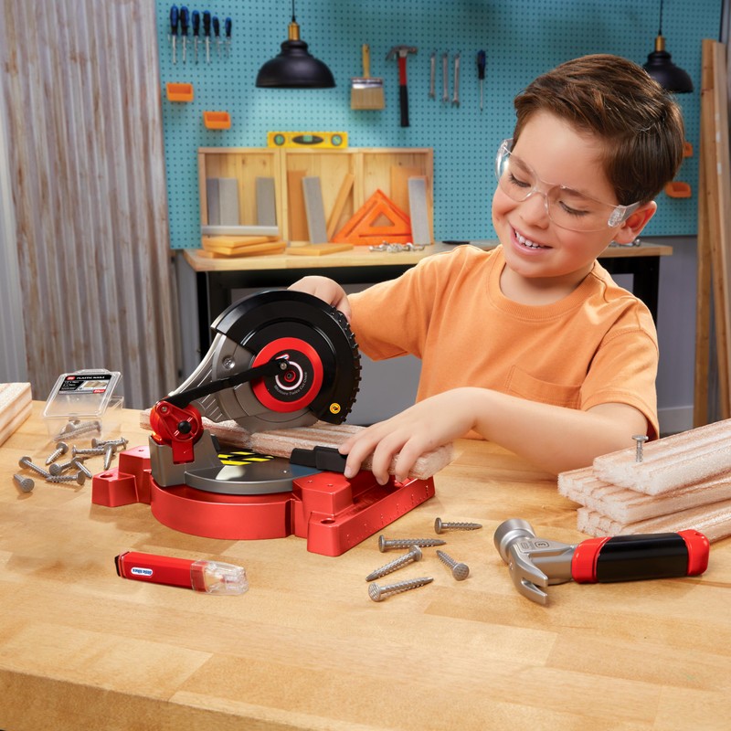 Little Tikes Creative Construction Power Cuts Set with 6 Accessories,