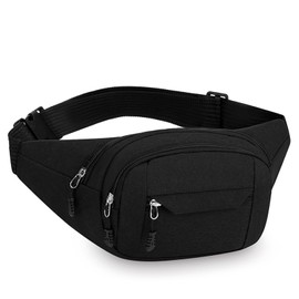 RWZB Waist Pack, Men's, Women's, Running Bag, Adjustable Belt, Lightweight, Multi-functional, Shoulder Crossbody Bag, Large Capacity, Hip Bag, Lightweight, Satchel, Travel, Outdoors, Fishing, Running
