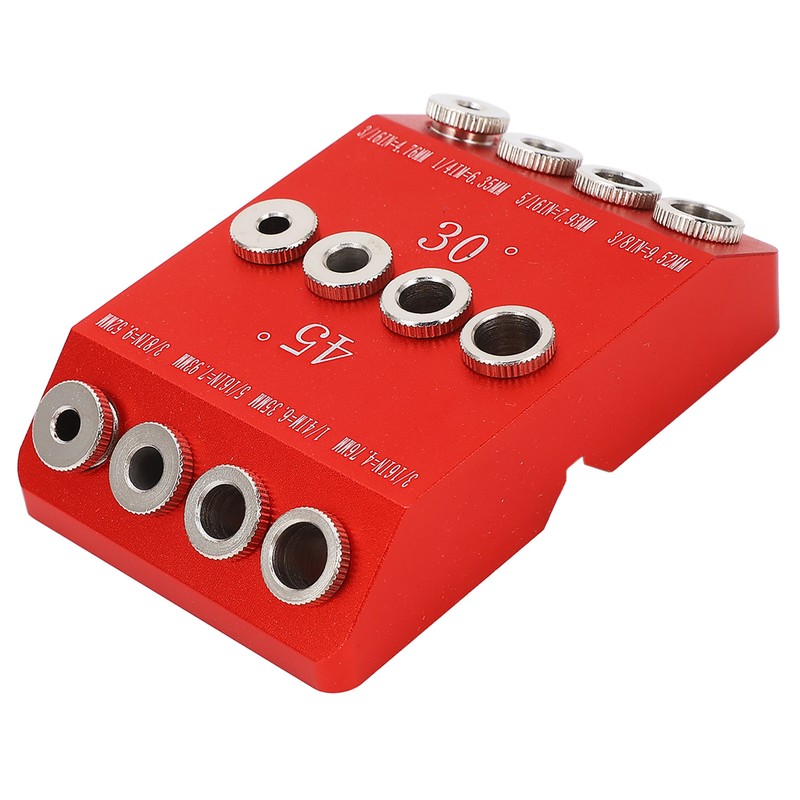 Pocket Hole Jig 30° 45° 90° Holes Drill Guide Drilling