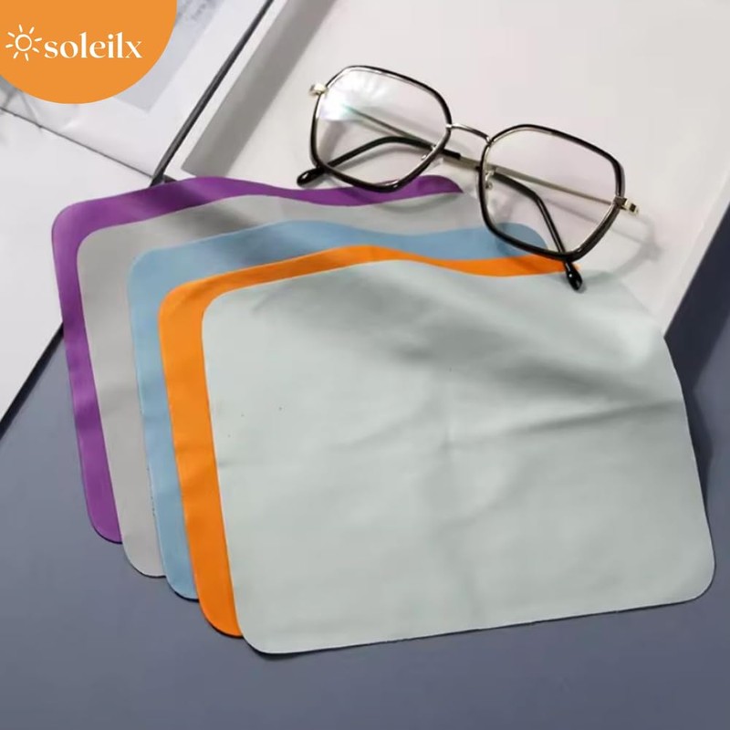 Microfiber Cleaning Cloths for Glasses, TV, 5 Pack Ultra Soft