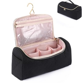 Travel Storage Bag Compatible with Airwrap Styler, Portable Travel Organizer for Airwrap Styler and Attachments, Black, black