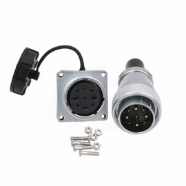 HangTon WS28 9 Pin Aviation Circular Power Connector Dustproof Heavy Duty Industrial Metal Corrosion Resistance 18 AWG Wire 25A 5A