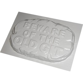 Garden Concrete Mould BEWARE OF THE OLD GIT