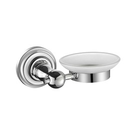 iBathUK Georgina Round Soap Dish, Stainless Steel Wall Mount Soap Holder for Shower,Removable Bar Soap Holder for Bathroom, Bathtub, Kitchen