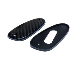 VMS RACING Carbon Fiber Look Antenna Block-Off Delete Plate Cover Cap with Rubber Gasket Kit Compatible with Honda Civic EG6 CX DX Si JDM 92 93 94 95 1992-1995
