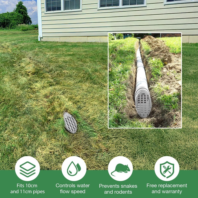 1 Pack Gutter Downpipe Extension for DN100 & DN110 &