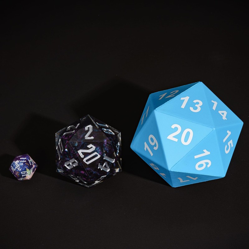 Cusdie 80mm Large 20-Sided Foam Dice - Stress Relief D20