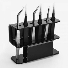 Beauty Tweezer Holder for Eyelash Tweezers Clear Holder 2ea