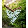 Handmade Raindrop Butterfly Recycled Glass Hanging Mobile Wind Chime Suncatcher