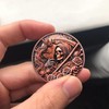 RYUKENLM Memento Mori Coin 3D Skull Challenge Coins Stoic Reminder