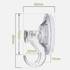 Quntis Suction Hooks 2 Packs Powerful Push and Lock Vacuum