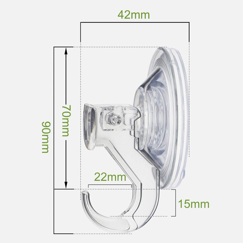 Quntis Suction Hooks 2 Packs Powerful Push and Lock Vacuum