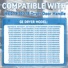 KUAFU WE01X30378 Dryer Door Handle Compatible with GE Dryer Replacement