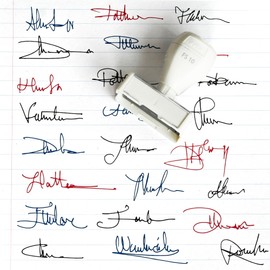 Personal Signature Stamp 4/5 x 1 5/8" – Transform Your Handwritten Signature into a Custom Stamp for Envelopes, Documents, Label and Contracts