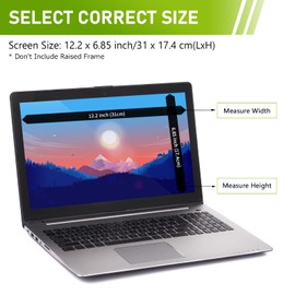 14 inch Laptop Privacy Screen Filter for 16:9 Widescreen Display, SOPPY Anti Glare Screen Protector for Notebook, Laptop Monitor Screen Privacy Filter, UV and Blue Light Filter (14",16:9)