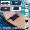 Camping Pillow 2-Pack – Navy Blue Inflatable Travel Pillows 32x20cm