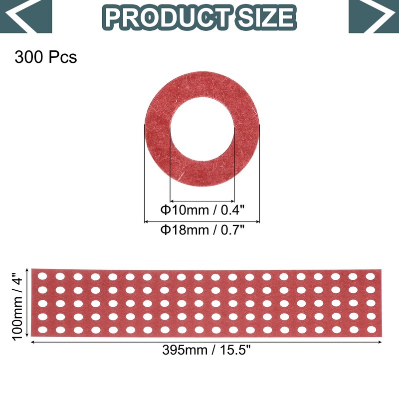 MECCANIXITY 300PCS 18650 Lithium Battery Insulator Rings, Hollow Electrical Insulation