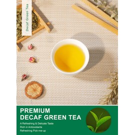 TeeLux Decaf Green Tea, CO2 Decaffeinated Green Tea Loose leaf, Delicate & Smooth Flavor, 7oz
