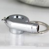 maycom Creative Spinning New Chrome Polished Silver Turbo Turbocharger Keychain