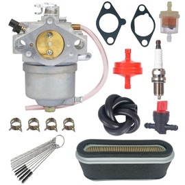 FB460V Carburetor Kit for Kawasaki FB460V 4 Stroke Engine 15003-2796 15003-2777 15003-2467 Carb - with Gaskets Air Filter Clamp Fuel Line Cleaner Tool Kit