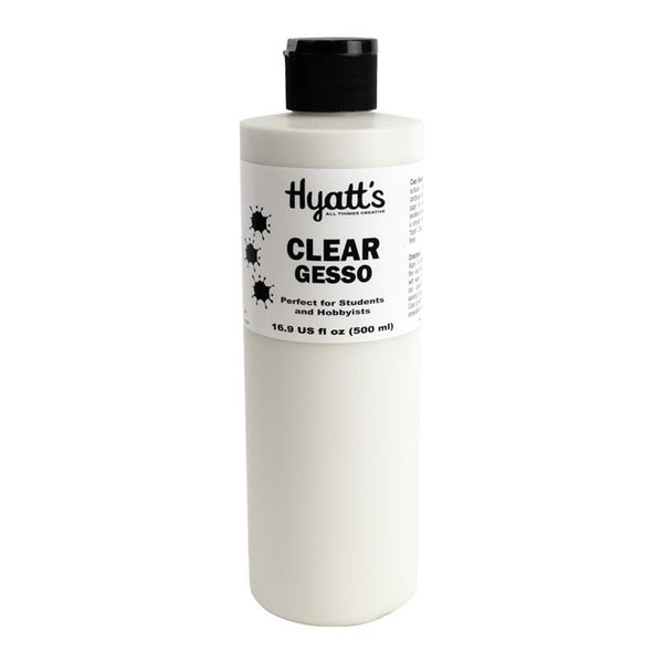 Hyatt's Clear Acrylic Gesso Primer – 16 fl oz, Made