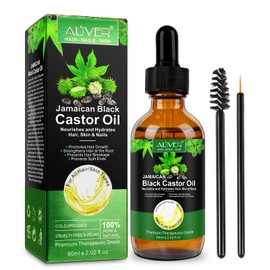 Castor Oil, Pure Cold Pressed Castor Oil for Hair Growth, Hair Loss, Improving Scalp, Eyebrows and Eyelash Growth for Men and Women