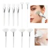 10 Pzs Brochas Mascarillas Faciales Serum Acido Spa Blanco