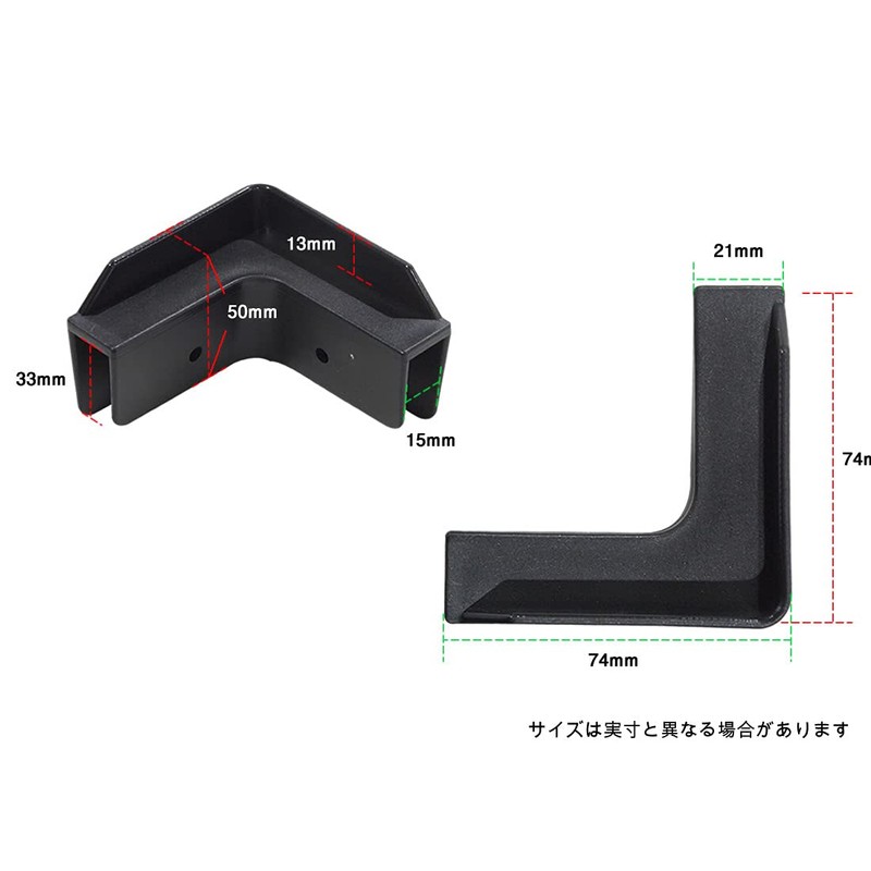 [DIY/self-work] Ribbed corner parts set for pradan case (1 case