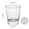 BTGLLAS Heavy Base Shot Glasses, 1.5 oz Sets of Clear