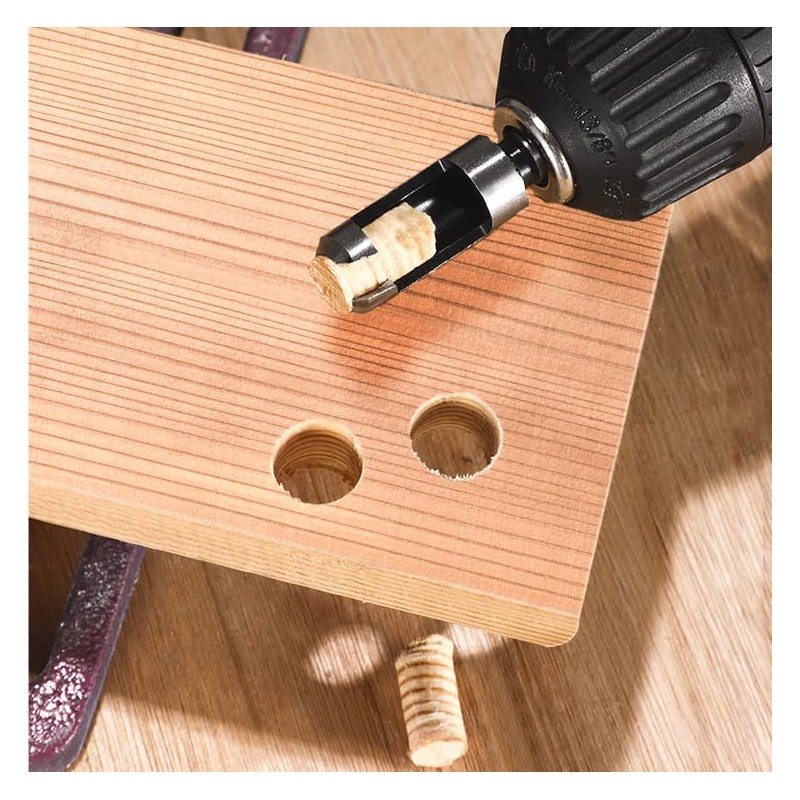 Yakamoz 8 Pieces HSS Taper Claw Type Wood Plug Cutter