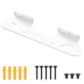 BYMECOST Soundbar Mount for Sonos Beam, Wall Mount Bracket Compatible with Gen 1 & Gen 2, Sonos Beam Mounting Bracket Under TV, Includes All Necessary Mounting Hardware, Mounts Bracket (White)