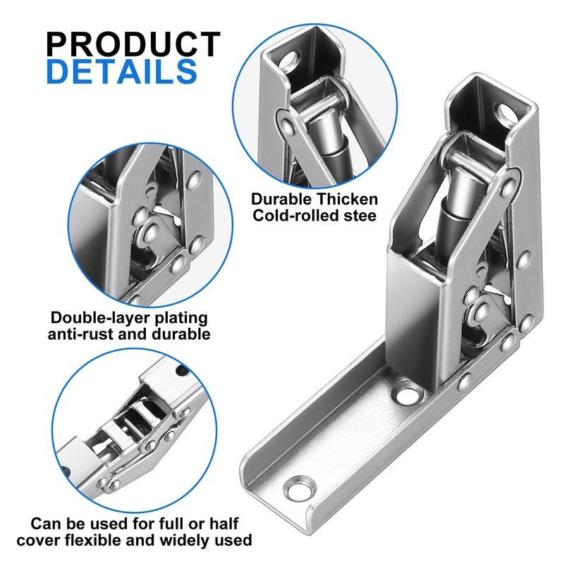 Shelf Hinge Bracket, 2 Pieces 90 Degree/180 Degree Hinges Folding