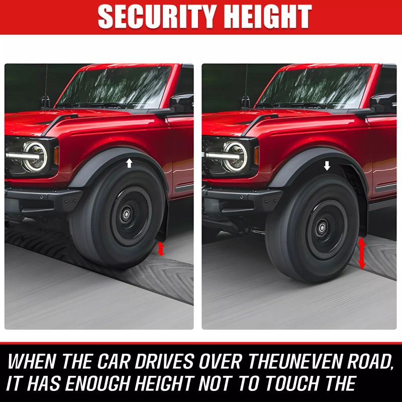 VEHITO 4Front &Rear Molded Mud Flaps Splash Guards 22 Ford