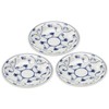 Mino Ware Lightweight 5.0 Plates, Set of 3, Royal 139520