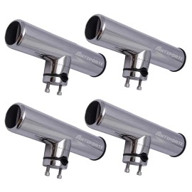 Amysports Rail Mount Rod Clamp Holders Boat Clamp Holders Rod Stainless Steel Fishing R...