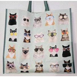 TJMaxx Shopping Gift Bag Cats Kittens Sunglasses Shades Glasses New CAT w/ READERS