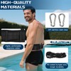 Verstellbarem Schwimmgürtel für Pool mit 4-12 M Elastischen Gummibändern,10CM Breiterer