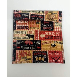 Potato Bag, Microwave Potato Bag, Potato Cooker Bag, Potato Pouch, Baked Potato Bag, Cotton Bag in a BBQ Fabric Print