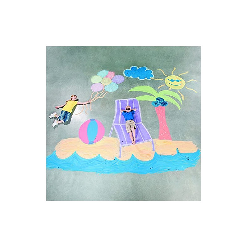 Jumbo Sidewalk Chalk - 20 pieces per bucket - Great