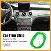 Partuto 5m Green DIY Car Interior Exterior Decoration Trim Strip