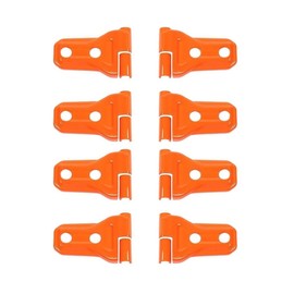 alxiang 8 Pieces - Door Hinge Cover Trim 2Door Orange ABS for Jeep for Gladiator 2020-2023 for Wrangler 2018-2023