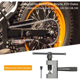 CENWOTL Motorcycle Chain Breaker 428 520 525 528 530 Motorbike Chain Splitter Extractor Tool