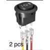 Joinfworld 2 Joinfworld 3 Way Round Rocker Switch 12V Waterproof